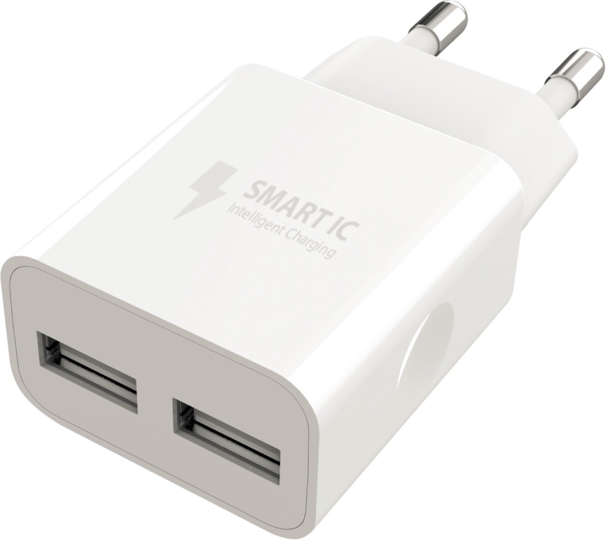 Winner Group - Nabíjecí adaptér 2xUSB-A 12W bílá