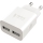 Winner Group - Nabíjecí adaptér 2xUSB-A 12W bílá