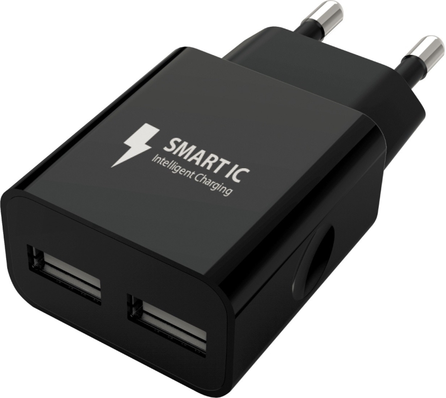 Winner Group - Nabíjecí adaptér 2xUSB-A 12W černá