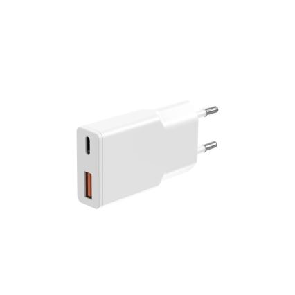 Winner Group - Nabíjecí adaptér GaN 1xUSB-A + 1xUSB-C 30W bílá