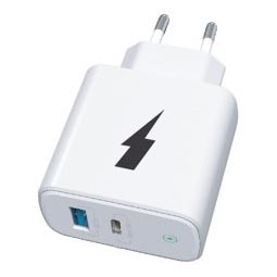 Winner Group - Rychlonabíjecí adaptér 1xUSB-C + 1xUSB-A Power Delivery 38W bílá