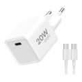Winner Group- Rychlonabíjecí adaptér 1xUSB-C PD 20W + USB kabel USB-C / USB-C 1m