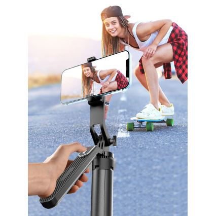 Winner Group - Selfie tyč 3v1 se stojanem 55 mAh 180 cm černá