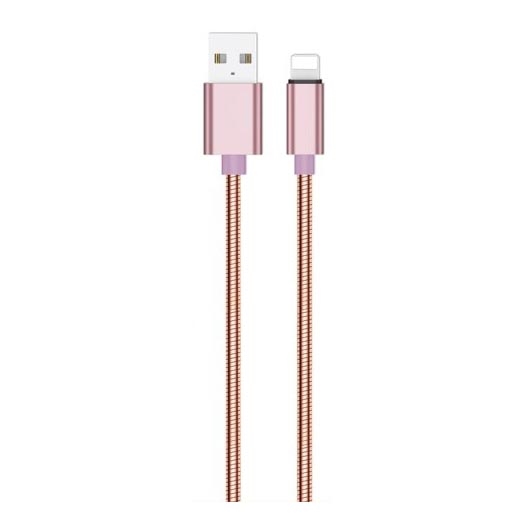 Winner Group - USB kabel Lightning / USB-A 1m růžová
