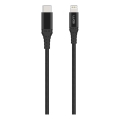 Winner Group - USB kabel MFI Lightning / USB-C 1m černá