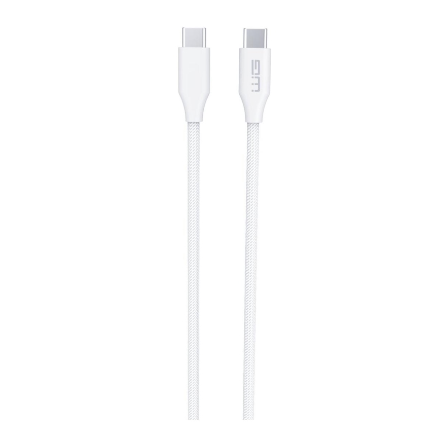 Winner Group - USB kabel USB-C / USB-C 120W 1,5m bílá