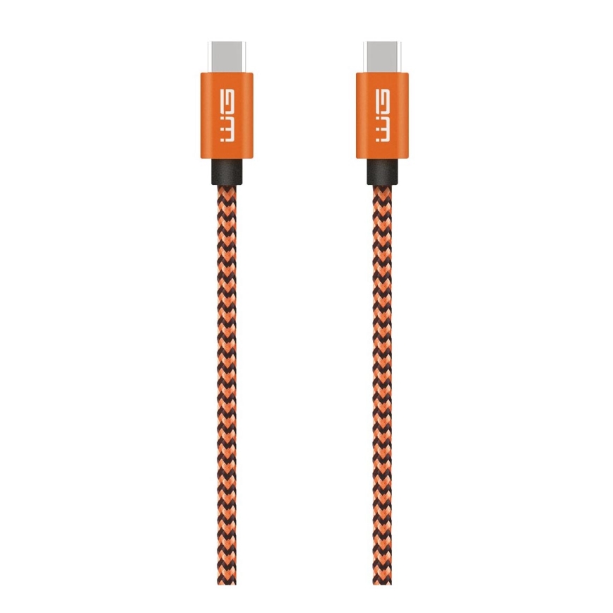 Winner Group - USB kabel USB-C / USB-C 60W 1m oranžová