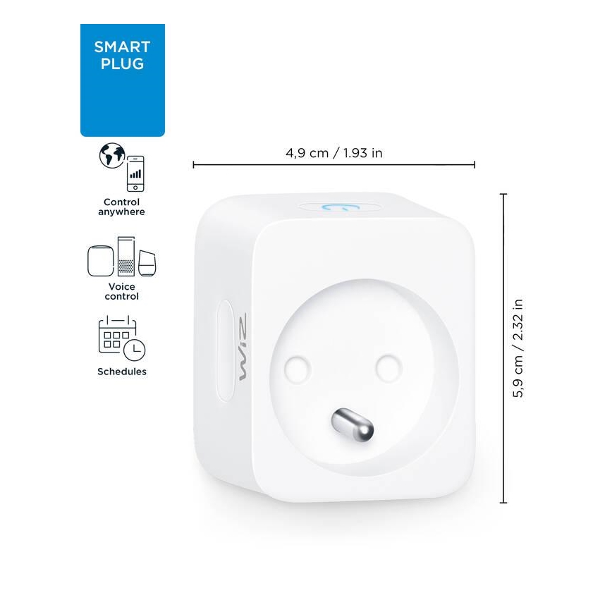 WiZ - Chytrá zásuvka E 2300W Wi-Fi