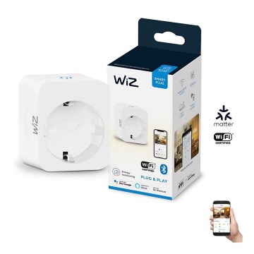 WiZ - Chytrá zásuvka F 2300W + powermetr Wi-Fi