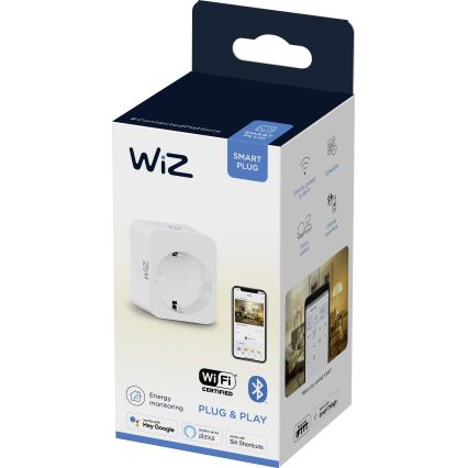 WiZ - Chytrá zásuvka F 2300W + powermetr Wi-Fi SCHUKO