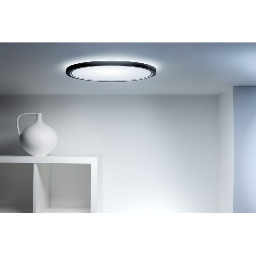 WiZ - LED RGB Stmívatelné stropní svítidlo SUPERSLIM LED/32W/230V 2700-6500K Wi-Fi černá