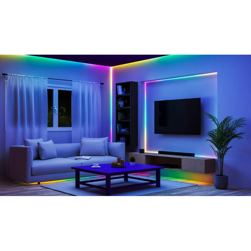 WiZ - LED RGBIC Stmívatelný pásek 10m LED/21W/230V 2700-6500K Wi-Fi