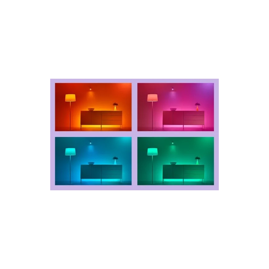 WiZ - LED RGBIC Stmívatelný pásek 4m LED/10,2W/5V 2700-6500K Wi-Fi