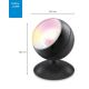 WiZ -LED RGBW Stmívatelná stolní lampa QUEST LED/13W/230V 2200-6500K Wi-Fi černá