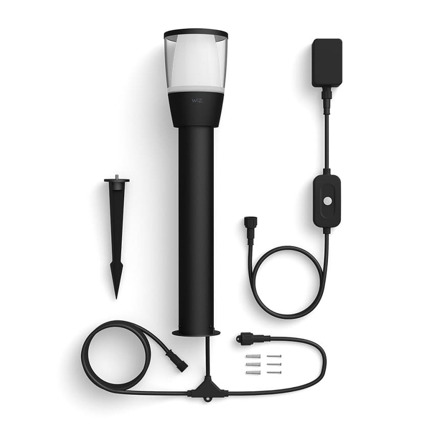 WiZ - LED RGBW Stmívatelná venkovní lampa ELPAS LED/4,8W/12/230V 2700-5000K IP65 Wi-Fi