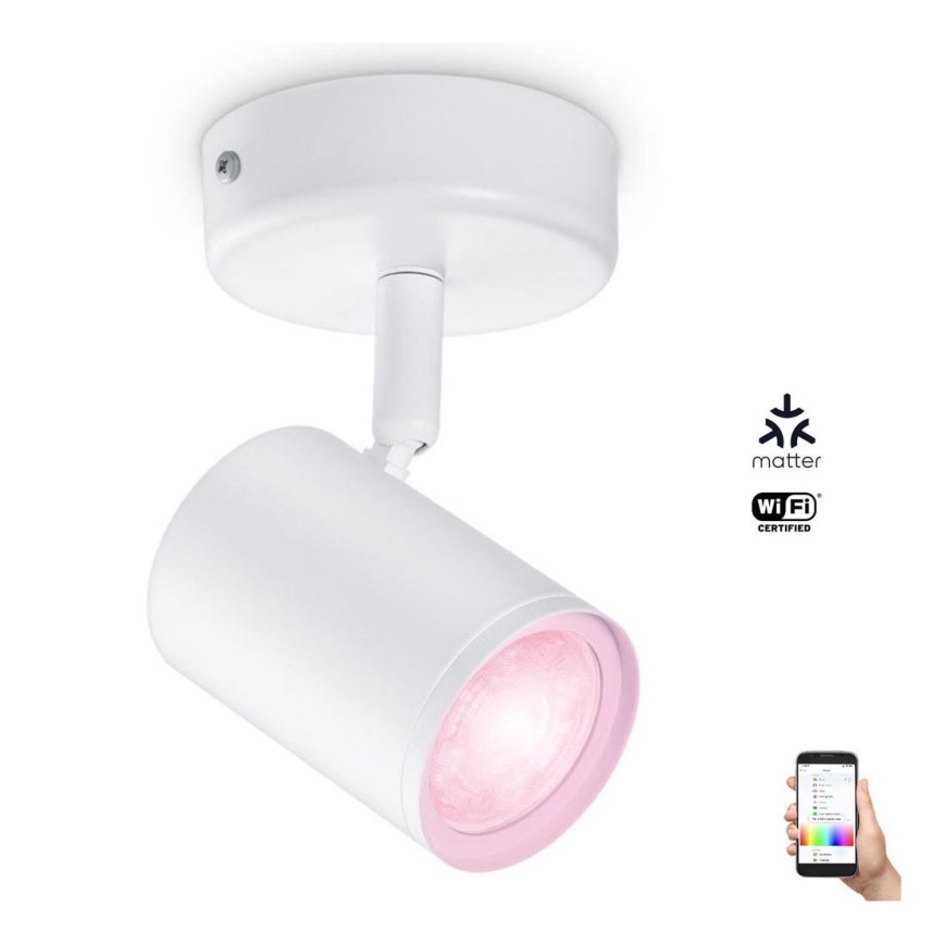 WiZ - LED RGBW Stmívatelné bodové svítidlo IMAGEO 1xGU10/4,9W/230V CRI 90 Wi-Fi bílá