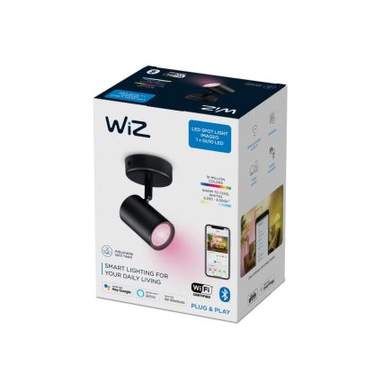 WiZ - LED RGBW Stmívatelné bodové svítidlo IMAGEO 1xGU10/4,9W/230V CRI 90 Wi-Fi černá