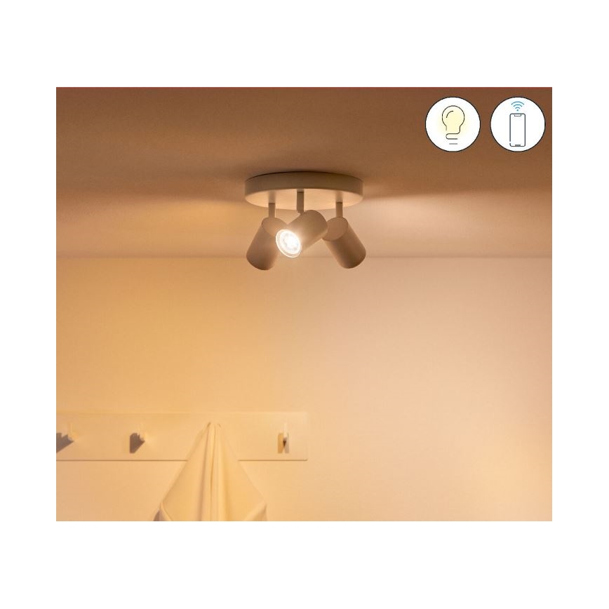 WiZ - LED RGBW Stmívatelné bodové svítidlo IMAGEO 3xGU10/4,9W/230V 2200-6500K Wi-Fi CRI 90 bílá
