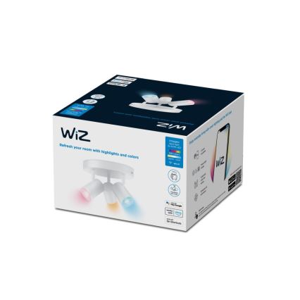 WiZ - LED RGBW Stmívatelné bodové svítidlo IMAGEO 3xGU10/4,9W/230V 2200-6500K Wi-Fi CRI 90 bílá