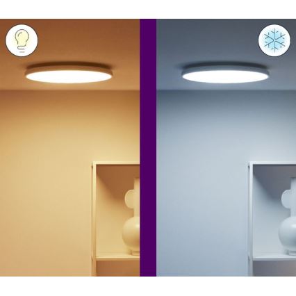 WiZ - LED RGBW Stmívatelné stropní svítidlo RUNE LED/21W/230V 2700-6500K Wi-Fi bílá