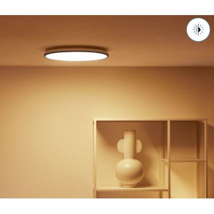 WiZ - LED RGBW Stmívatelné stropní svítidlo RUNE LED/21W/230V 2700-6500K Wi-Fi černá