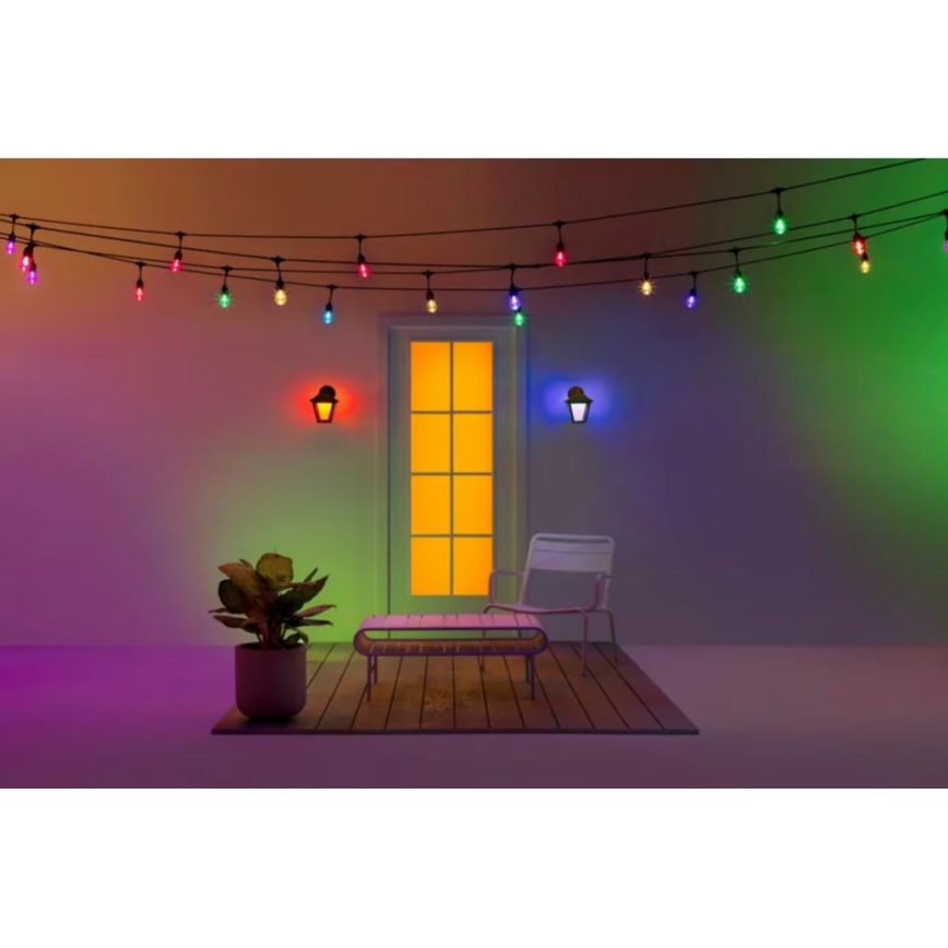 WiZ - LED RGBW Stmívatelné venkovní nástěnné svítidlo LED/9,5W/230V 2700-5000K IP44 Wi-Fi