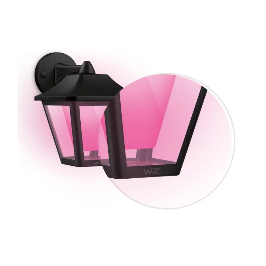 WiZ - LED RGBW Stmívatelné venkovní nástěnné svítidlo LED/9,5W/230V 2700-5000K IP44 Wi-Fi