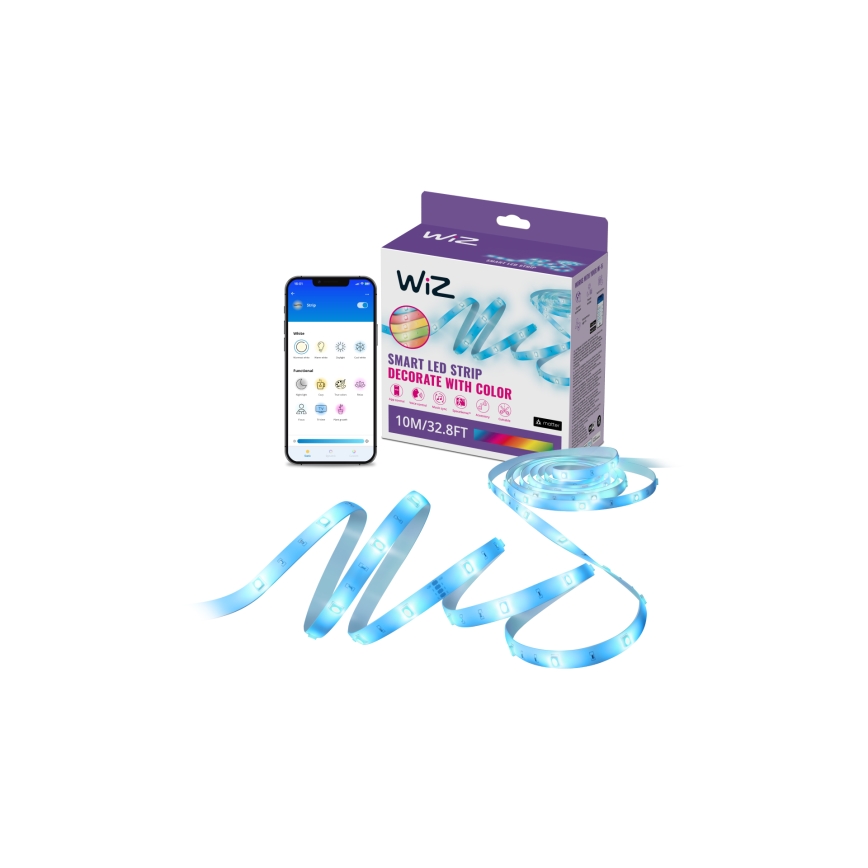 WiZ - LED RGBW Stmívatelný pásek 10m LED/12W/230V 2700-6500K Wi-Fi