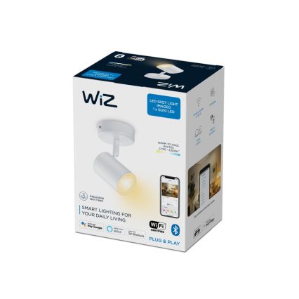 WiZ - LED Stmívatelné bodové svítidlo IMAGEO 1xGU10/4,9W/230V 2700-6500K CRI 90 Wi-Fi bílá