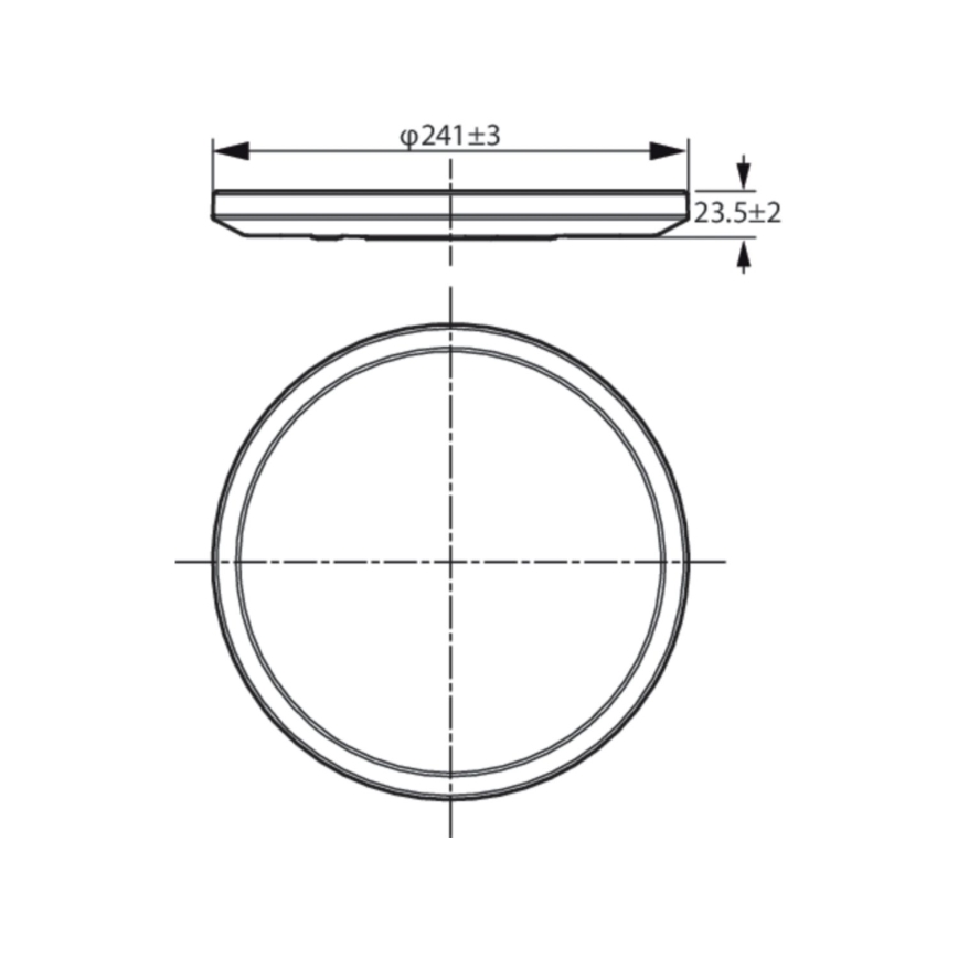 WiZ - LED Stmívatelné stropní svítidlo SUPERSLIM LED/14W/230V 2700-6500K Wi-Fi černá