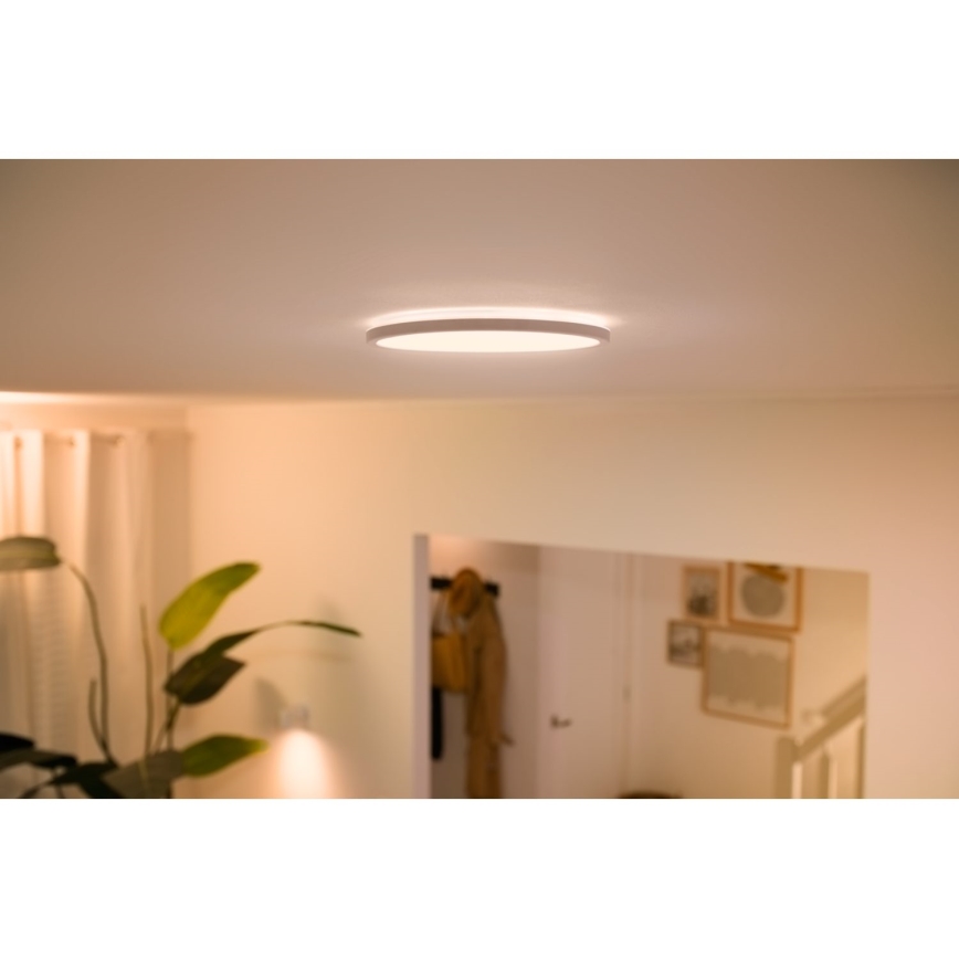 WiZ - LED Stmívatelné stropní svítidlo SUPERSLIM LED/16W/230V 2700-6500K Wi-Fi bílá