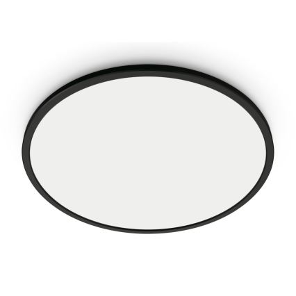 WiZ - LED Stmívatelné stropní svítidlo SUPERSLIM LED/16W/230V 2700-6500K Wi-Fi černá