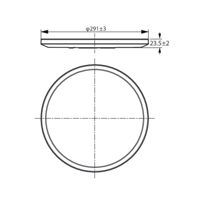 WiZ - LED Stmívatelné stropní svítidlo SUPERSLIM LED/16W/230V 2700-6500K Wi-Fi černá