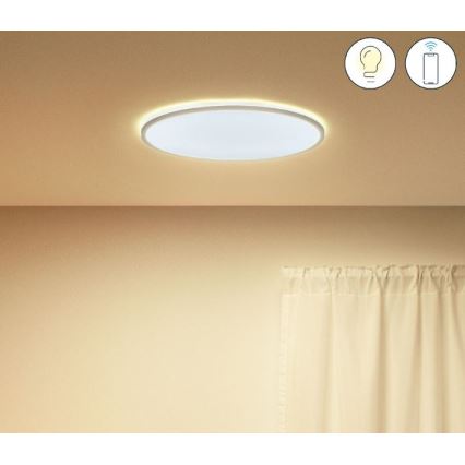 WiZ - LED Stmívatelné stropní svítidlo SUPERSLIM LED/22W/230V 2700-6500K Wi-Fi bílá