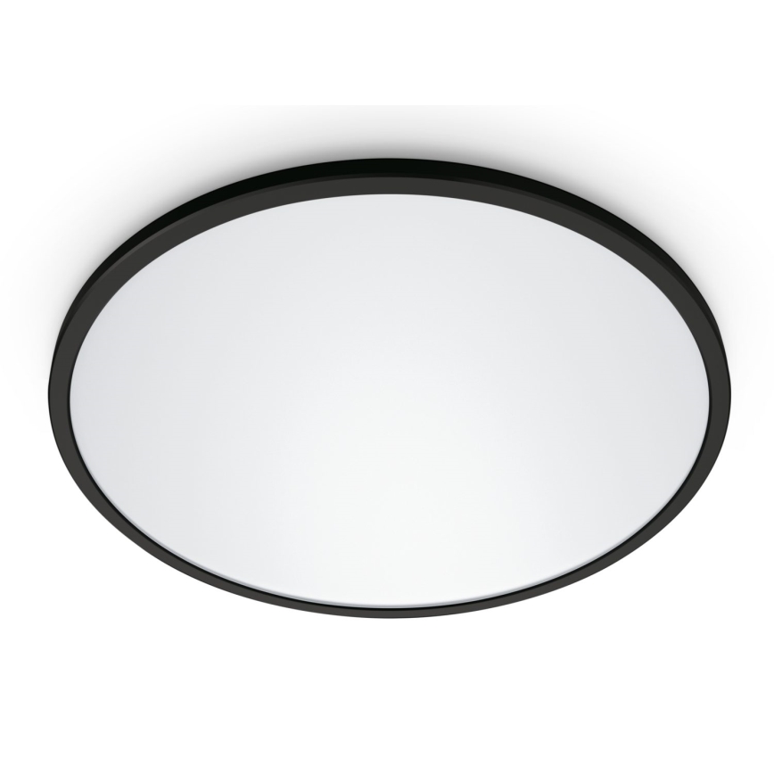 WiZ - LED Stmívatelné stropní svítidlo SUPERSLIM LED/22W/230V 2700-6500K Wi-Fi černá