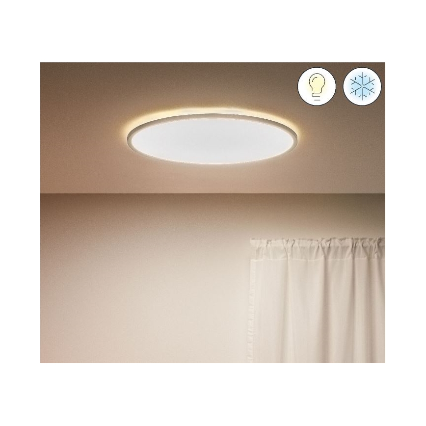 WiZ - LED Stmívatelné stropní svítidlo SUPERSLIM LED/32W/230V 2700-6500K Wi-Fi bílá