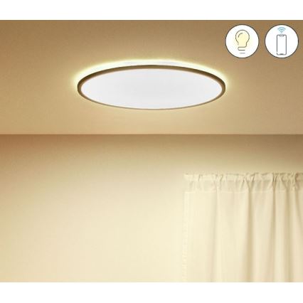 WiZ - LED Stmívatelné stropní svítidlo SUPERSLIM LED/32W/230V 2700-6500K Wi-Fi černá