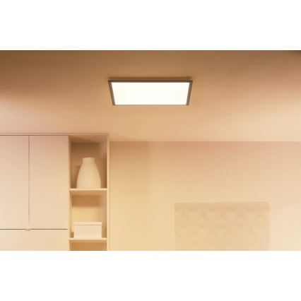 WiZ - LED Stmívatelné stropní svítidlo SUPERSLIM LED/36W/230V 2700-6500K Wi-Fi černá