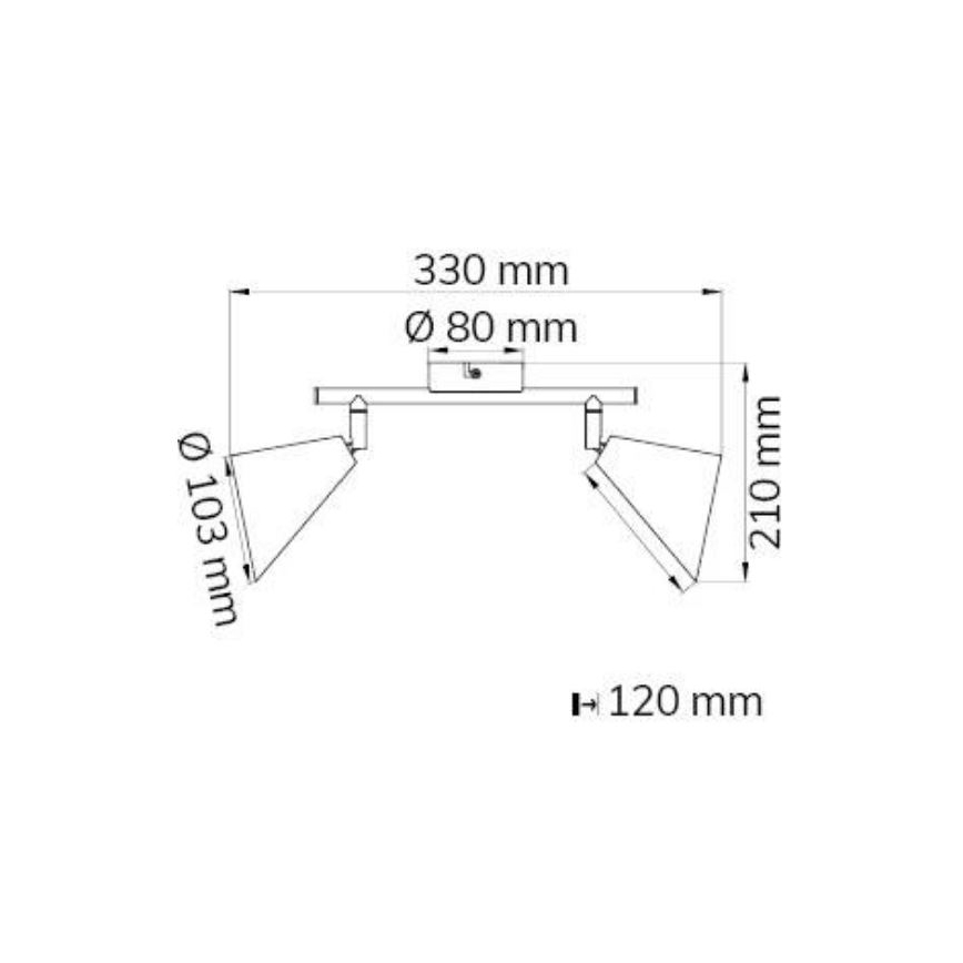 Wofi 10158 - Bodové svítidlo GLORIA 2xE14/28W/230V