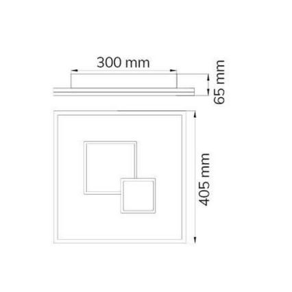 Wofi 11247 - LED Stmívatelné stropní svítidlo NADRA LED/27W/230V