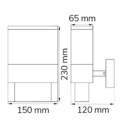 Wofi 12227 - LED Domovní číslo DIEGO LED/10,5W/230V 3000K IP54