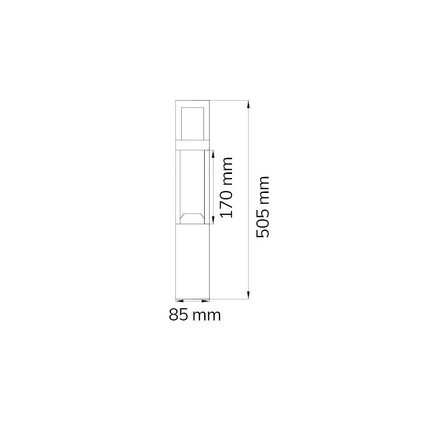 Wofi 12228 - LED Venkovní lampa SIERRA LED/10W/230V IP54 50,5 cm