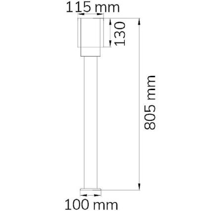 Wofi 12232 - Venkovní lampa PITA 1xE27/10W/230V IP54