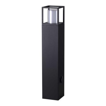 Wofi 12234 - LED Venkovní lampa se zásuvkou FILIA LED/8,5W/230V IP54 80 cm SCHUKO