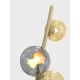 Wofi 3014-904 - LED Stojací lampa NANCY 9xG9/3,5W/230V zlatá/šedá