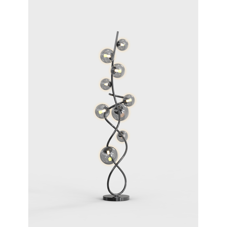Wofi 3014-905 - LED Stojací lampa NANCY 9xG9/3,5W/230V černý chrom