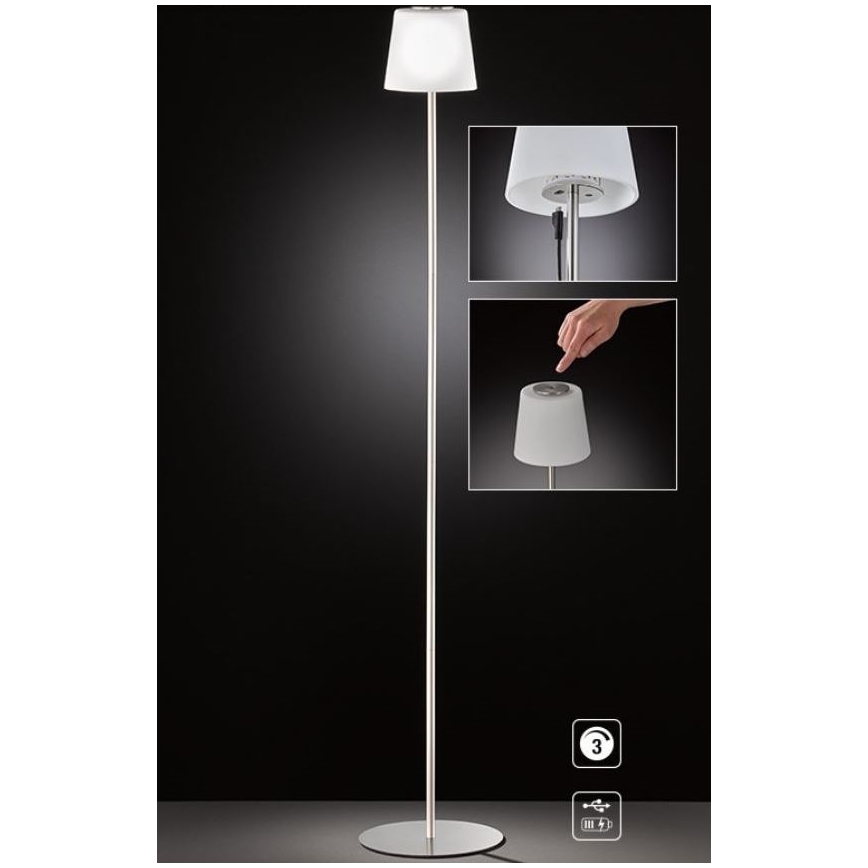 Wofi 3015.01.64.9000 - LED Stmívatelná dotyková stojací lampa GENK LED/2W/5V 2000 mAh