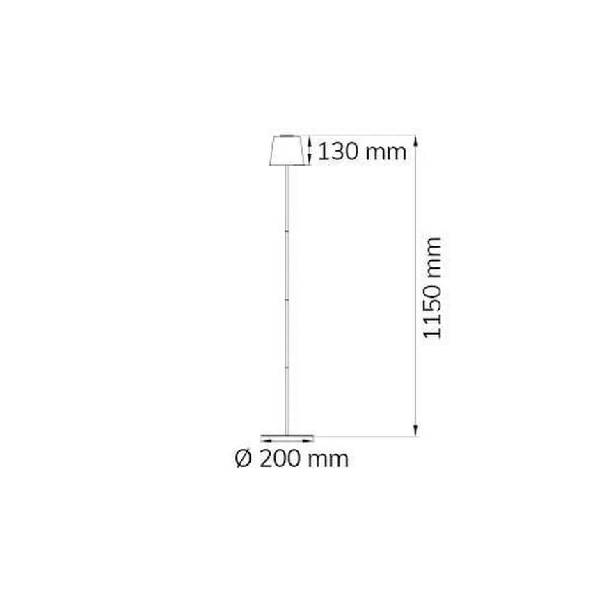 Wofi 3015.01.64.9000 - LED Stmívatelná dotyková stojací lampa GENK LED/2W/5V 2000 mAh