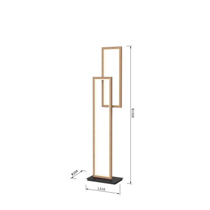 Wofi 3023-206 - LED Stmívatelná stojací lampa PESCARA LED/21W/230V