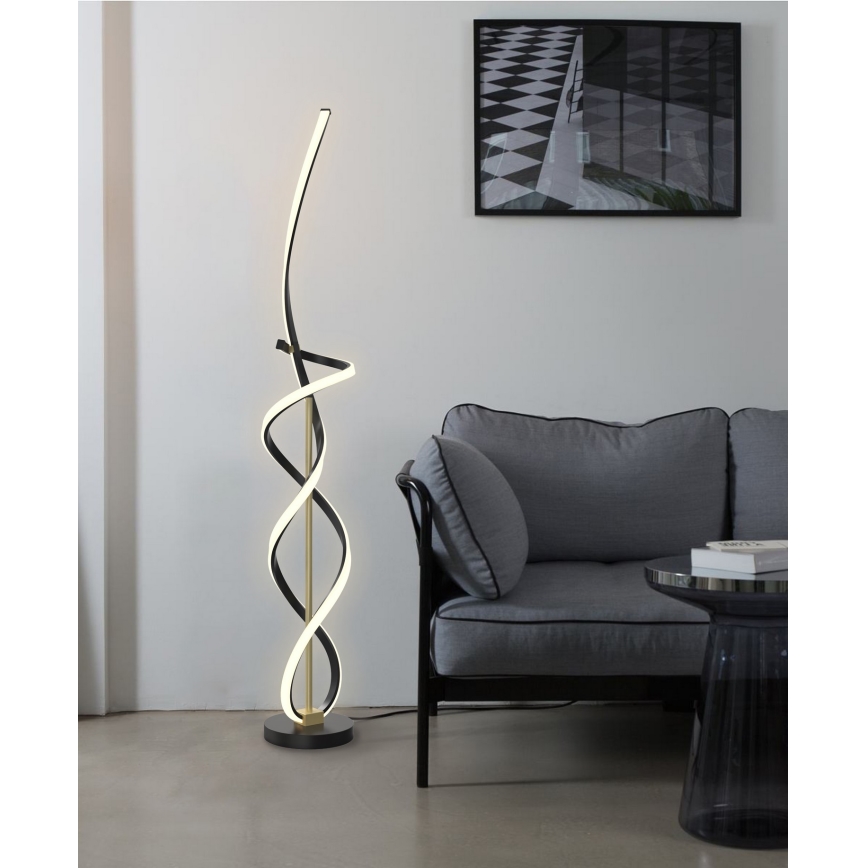 Wofi 3134-104 - LED Stmívatelná stojací lampa INDIGO LED/31W/230V černá/zlatá